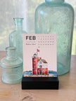 2027 Mini Desk Calendar: Michigan Lighthouses