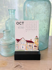 2027 Mini Desk Calendar: Michigan Lighthouses