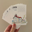 2027 Mini Desk Calendar: Michigan Lighthouses