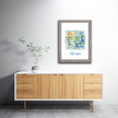 Ann Arbor (MI) Map Watercolor Print