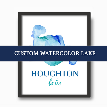 CUSTOM Lake Watercolor Print