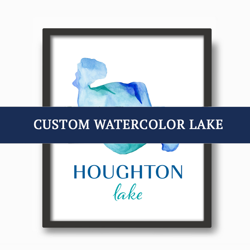 CUSTOM Lake Watercolor Print