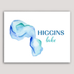 Higgins Lake (MI) Watercolor Print