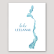 Lake Leelanau (MI) Watercolor Print
