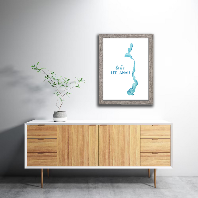 Lake Leelanau (MI) Watercolor Print