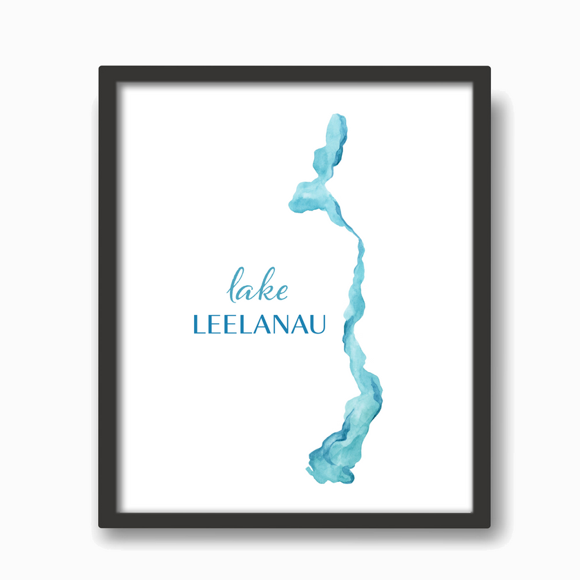 Lake Leelanau (MI) Watercolor Print