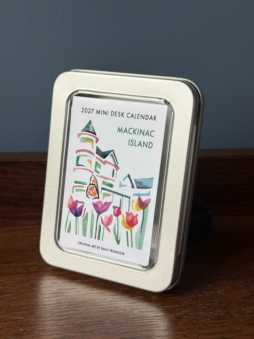 2027 Mini Desk Calendar: MACKINAC ISLAND