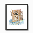 Marquette Ore Dock (Michigan) Watercolor Print