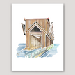 Marquette Ore Dock (Michigan) Watercolor Print