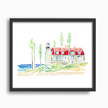 Point Betsie Lighthouse (Frankfort) Watercolor Print