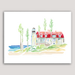 Point Betsie Lighthouse (Frankfort) Watercolor Print