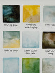 Song Lyrics Watercolor Swatches | Silver Springs | Singer Songwriter | Folk Music | Art Inspired by Lyrics