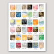 Song Lyrics Watercolor Swatches | Everywhere Everything | Singer Songwriter | Folk Music | Art Inspired by Lyrics