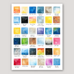 Song Lyrics Watercolor Swatches | Rivers + Roads | Singer Songwriter | Indie Folk | Art Inspired by Lyrics