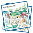 Sticker: Fishtown (Leland, MI)