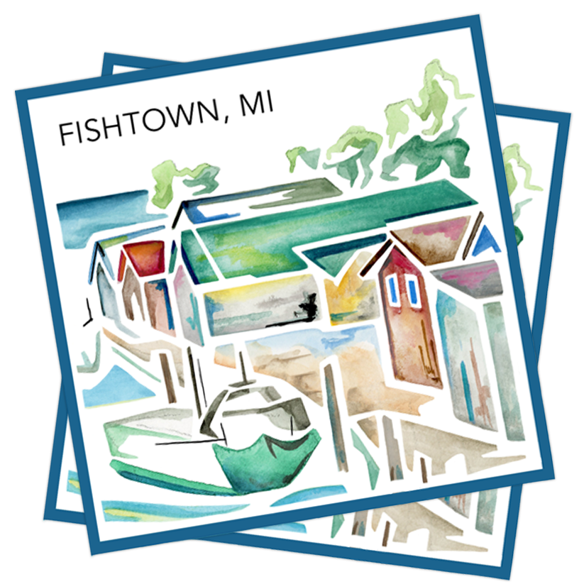 Sticker: Fishtown (Leland, MI)