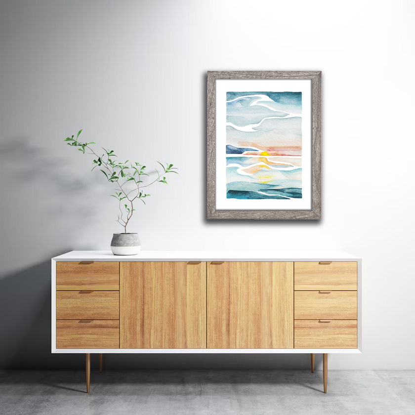 Waterscape No. 2 Watercolor Print