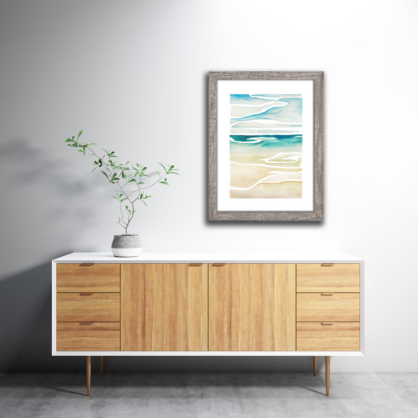 Waterscape No. 1 Watercolor Print