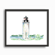 Whiskey Point Lighthouse (Beaver Island) Watercolor Print